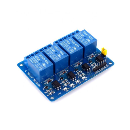 Modul releu 4 canale comandat 12V
