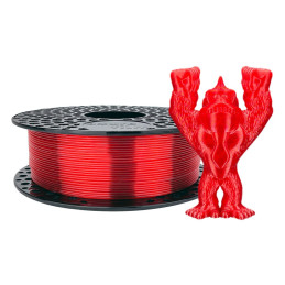 Filament Azurefilm - PETG - Rosu transparent - 1Kg - 1.75mm