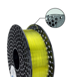 Filament Azurefilm - PETG - Galben transparent - 1Kg - 1.75mm