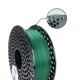 Filament Azurefilm - PLA - Verde cu sclipici - 1Kg - 1.75mm