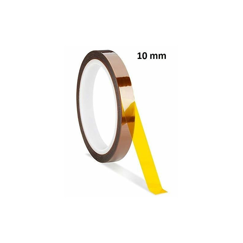 Banda adeziva termorezistenta tip Kapton 10mm x 33M