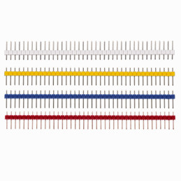 Bareta 40 x pini tata - colorata - 2.54mm