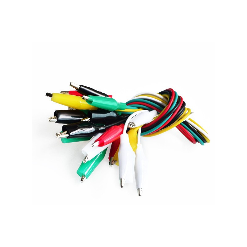 Alligator clip wire - 46cm - random color