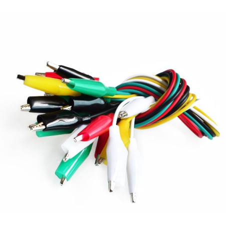 Alligator clip wire - 46cm - random color