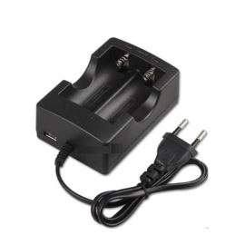 Încărcător dual pentru acumulatori Li-Ion 18650